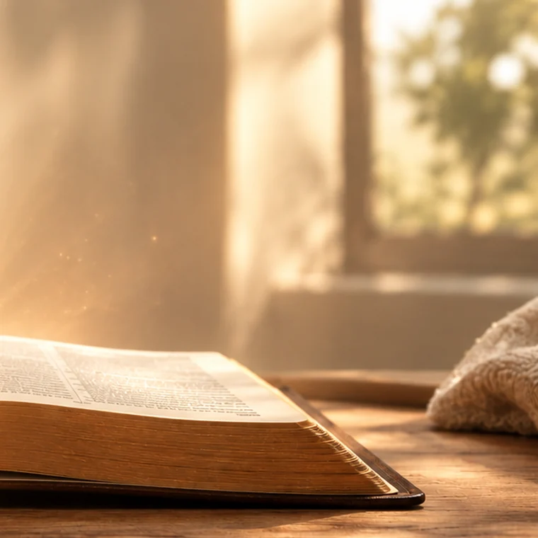 A cup of coffee on a table beside a sunlit window